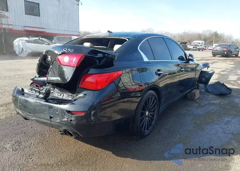 2015 Infiniti Q50 Premium from USA, damaged, VIN JN1BV7ARXFM407814